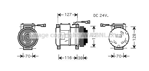 AVA QUALITY COOLING Компрессор, кондиционер IVK073